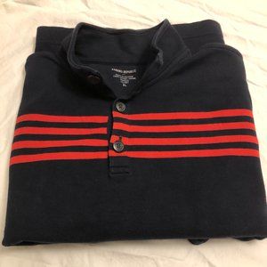 Banana Republic long sleeve Henley pullover sweater, men's XL